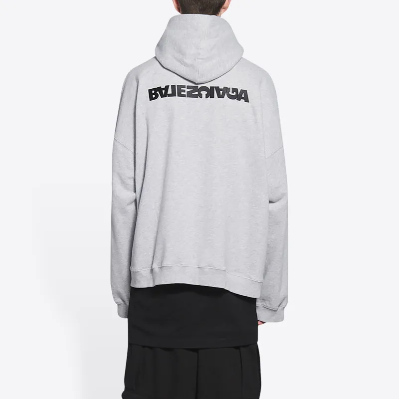Balenciaga Sweatshirt Loose Fit Men's Gray-3