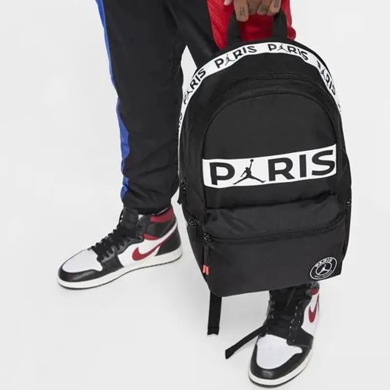 Jordan Large Paris Collaboration Polyester Backpack Regular Black-3