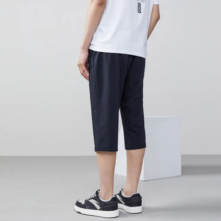 Anta SS22 Straight Casual Pants Fall Men's Black-3