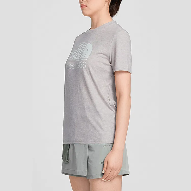 THE NORTH FACE T Shirt Women's Heather Gray-2