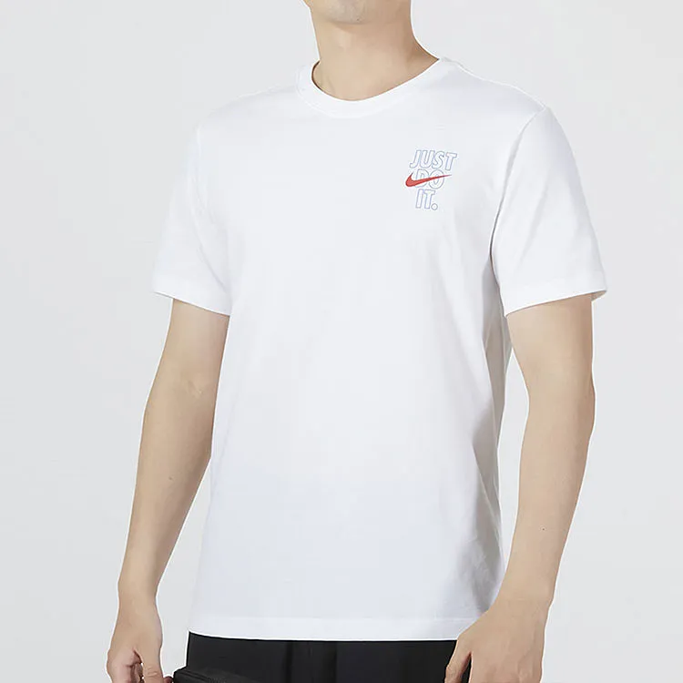 Nike T Shirts Men White-2