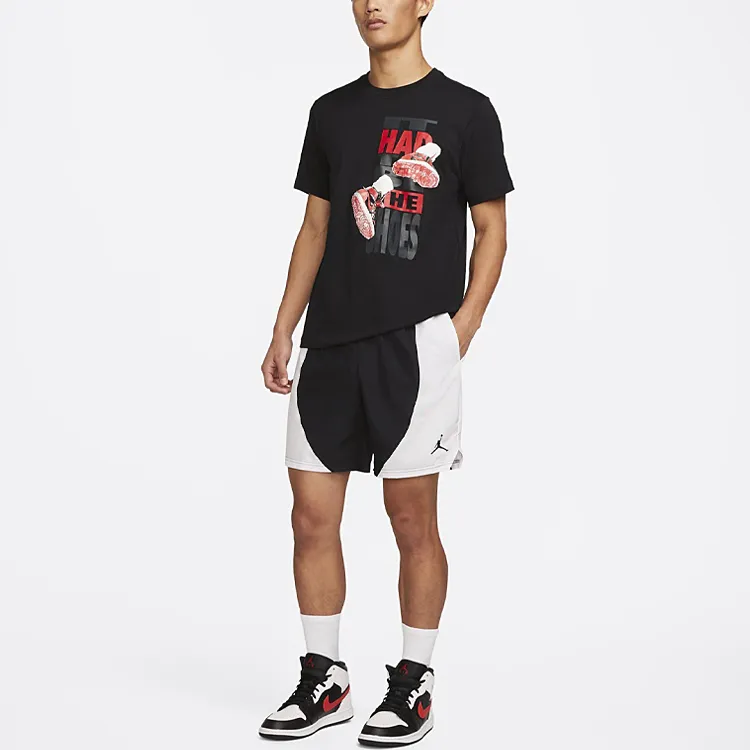 Jordan T Shirts Men Black-2