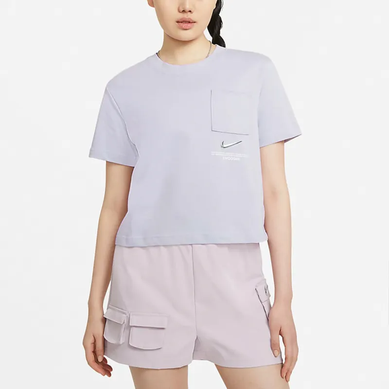 Nike Crop Tops Women's Purple-2