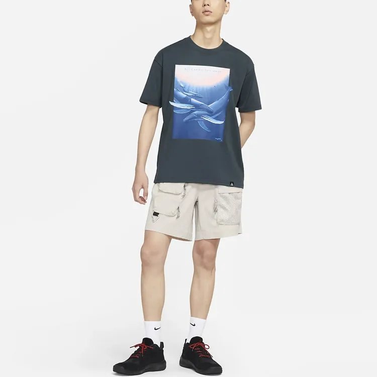 Nike ACG T-Shirt Men's Black Gray Color-2