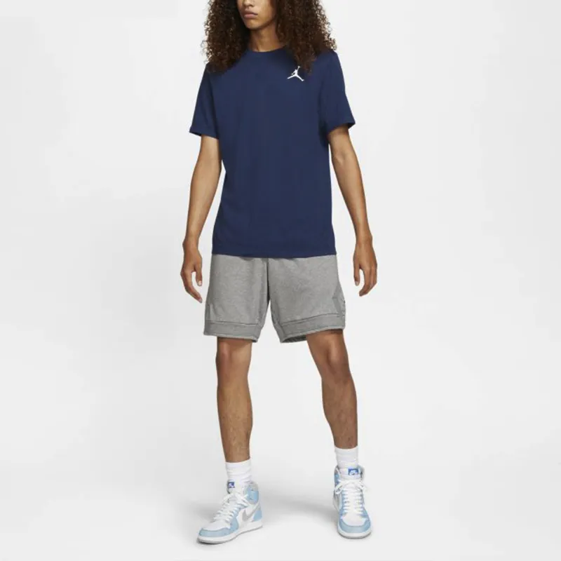Jordan Set in Sleeve T Shirt Men's Navy Blue-6