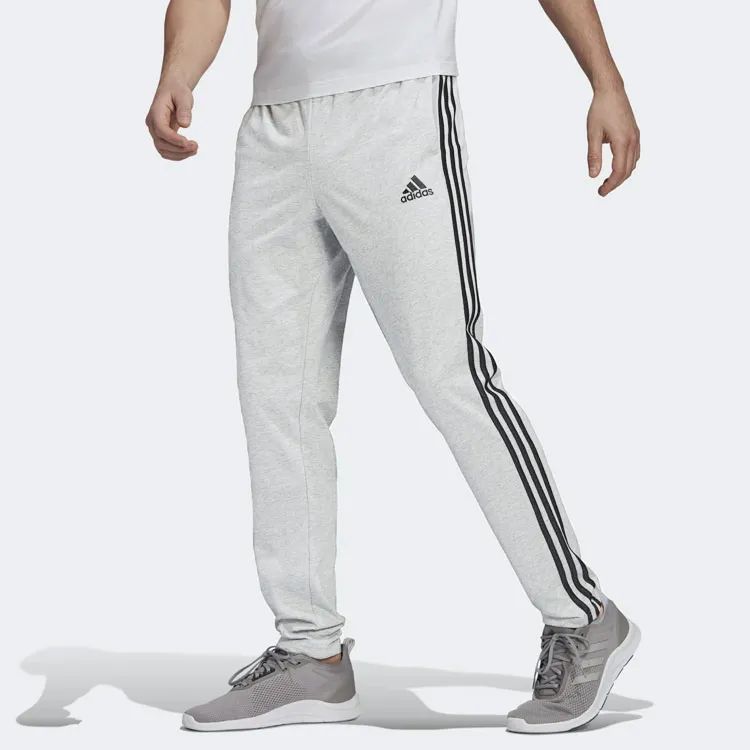 Adidas Knitted Sports Pants Men's Gray-4