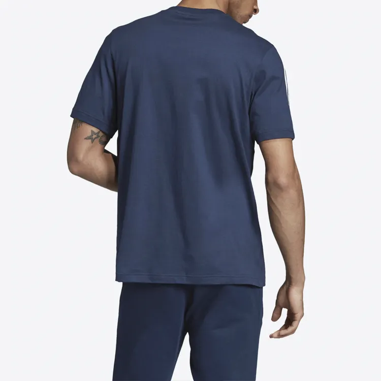 Adidas Originals T Shirts Men Marine Blue-4