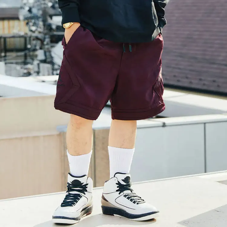 Jordan X A Ma Maniére Casual Shorts Men Dark Red-3