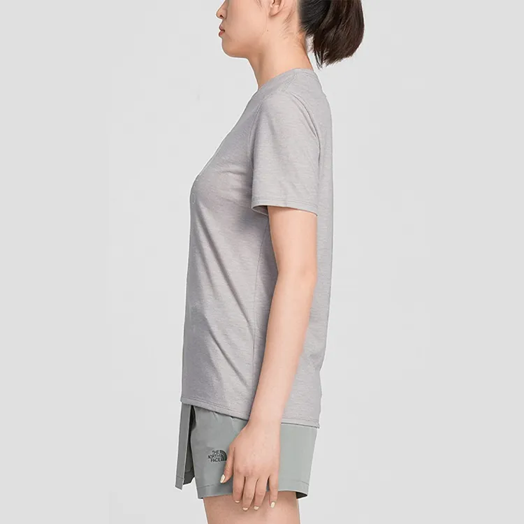 THE NORTH FACE T Shirt Women's Heather Gray-4