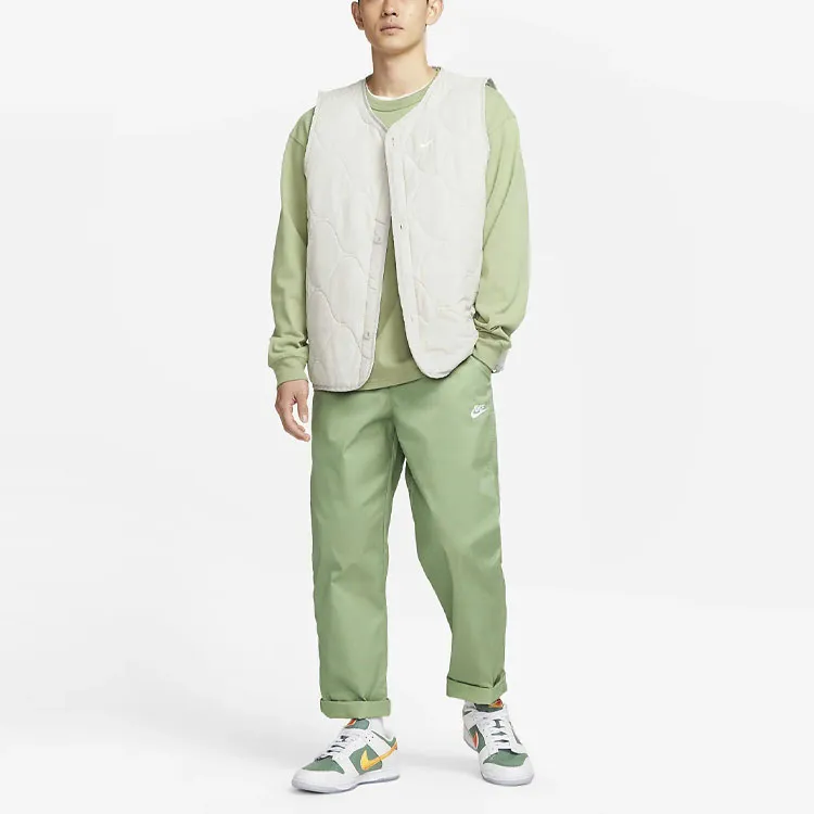 Nike Casual Pants Men Yellow Green-2