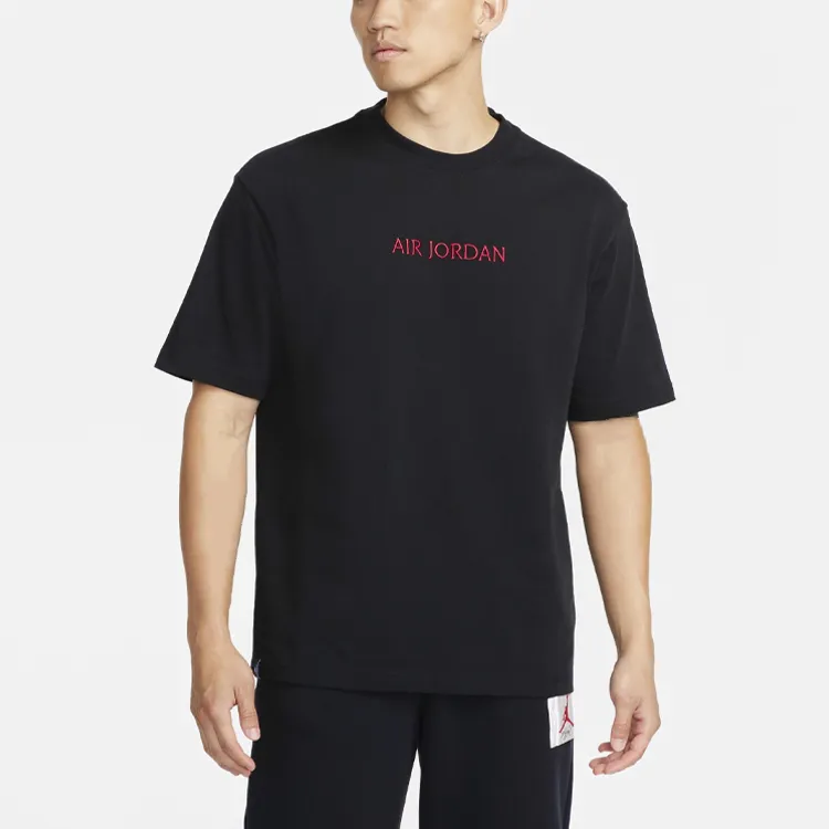 Jordan T Shirts Men Black-3