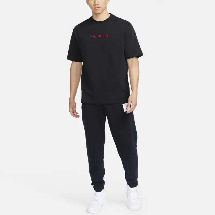 Jordan T Shirts Men Black-4