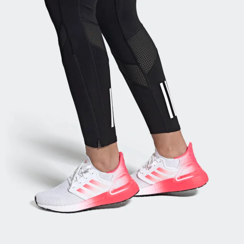 Adidas UltraBoost 20 'White Signal Pink' Women's-6