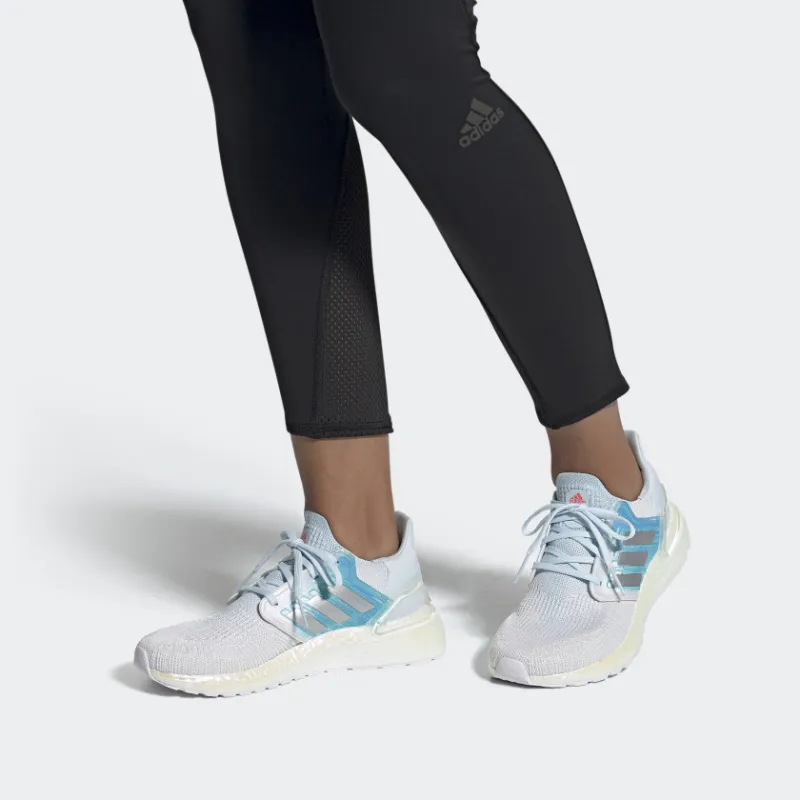 Adidas Ultra Boost 20 Blue Silver Women's-6