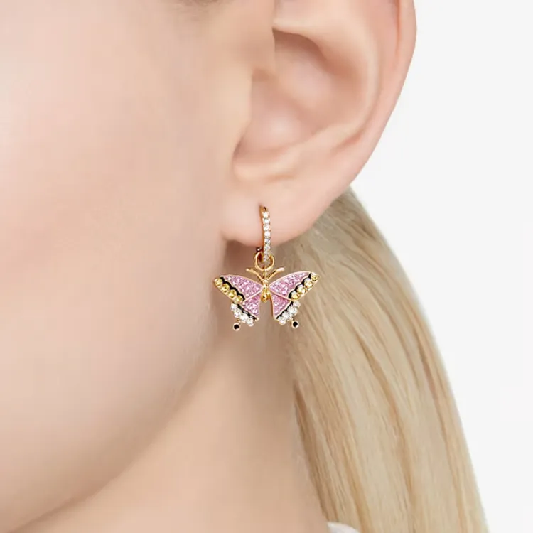 Swarovski Gold-Plated Earrings Women's Multicolor-3
