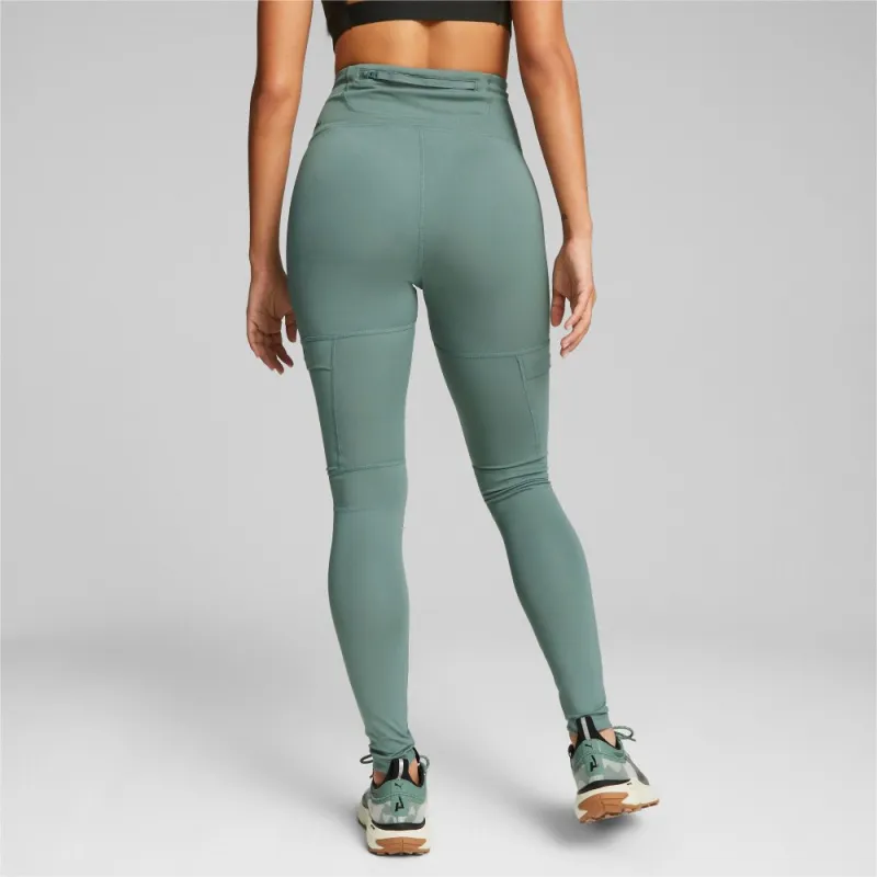 PUMA SEASONS Sports Pants Women's Light Green Gray-2