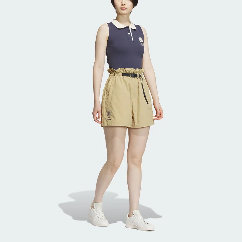 Adidas Originals x ZHANGCHANGXIONG LIANMINGKUAN NAGABA SPORTSWEAR SS23 Casual Shorts Women's Khaki-1