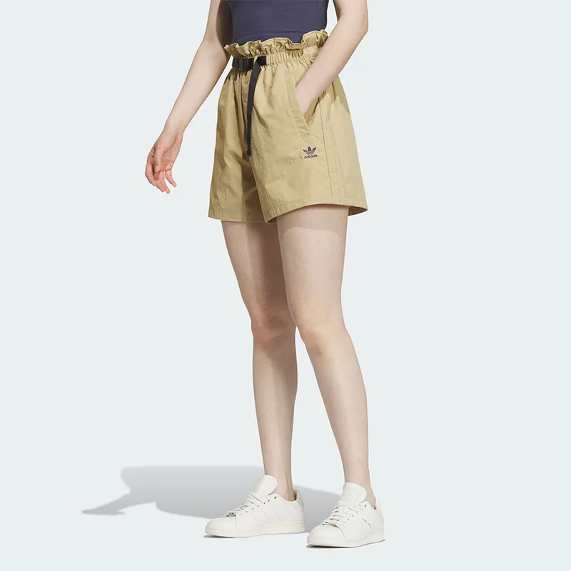 Adidas Originals x ZHANGCHANGXIONG LIANMINGKUAN NAGABA SPORTSWEAR SS23 Casual Shorts Women's Khaki-3