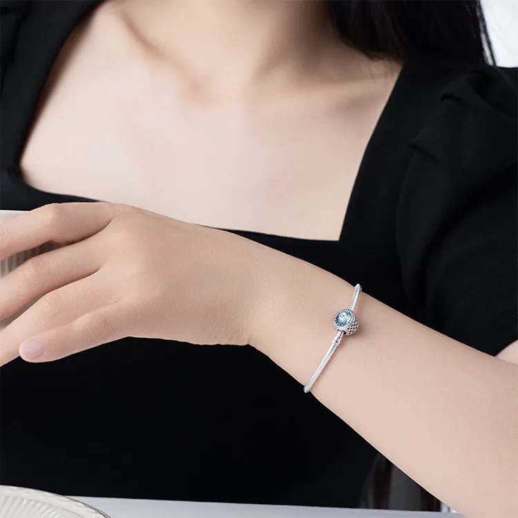 Pandora 925 Sterling Silver Bangle Set Women's Silver-2