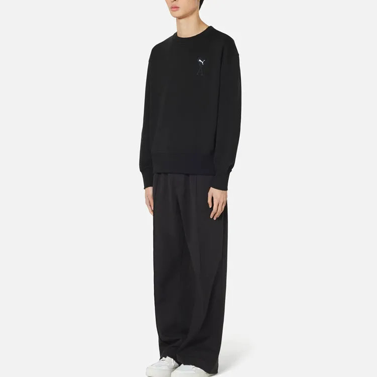 Amiparis X PUMA X Ami Co Branded Series Sweatshirts Men Black-2