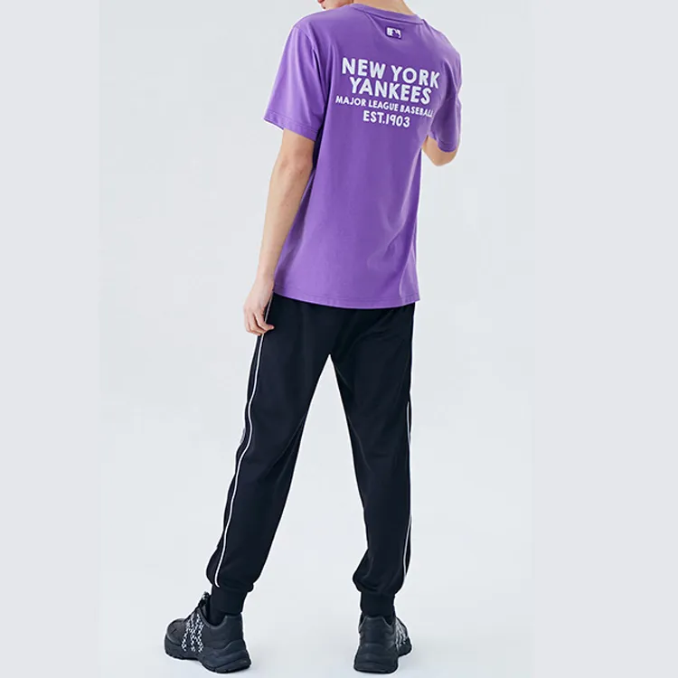 MLB Straight T-Shirt Unisex Purple-2