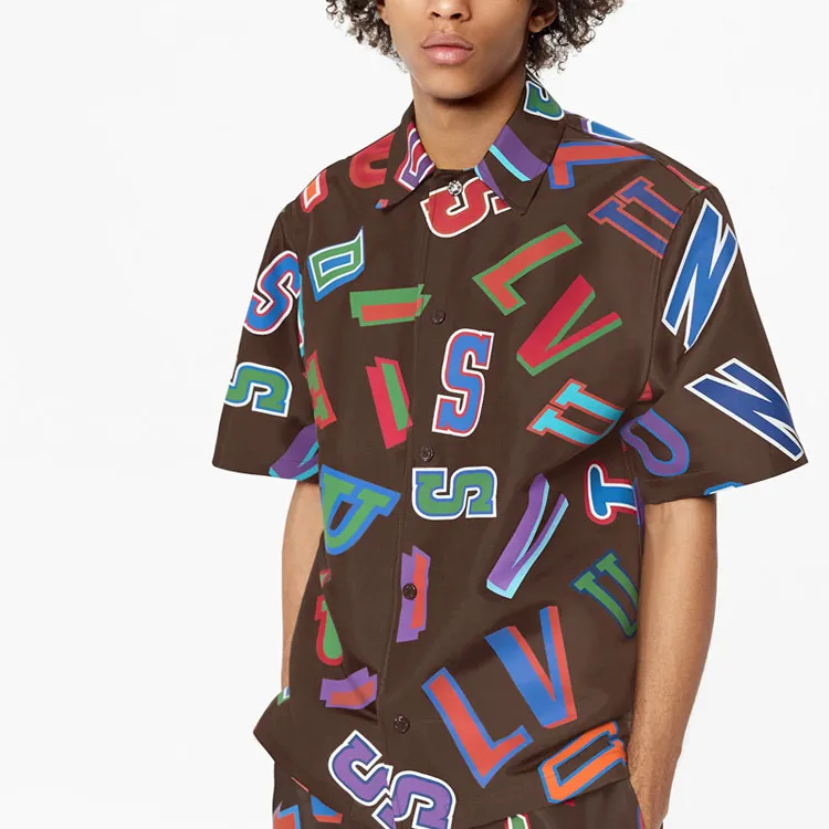 LOUIS VUITTON x NBA Shirt Men's Brown-3