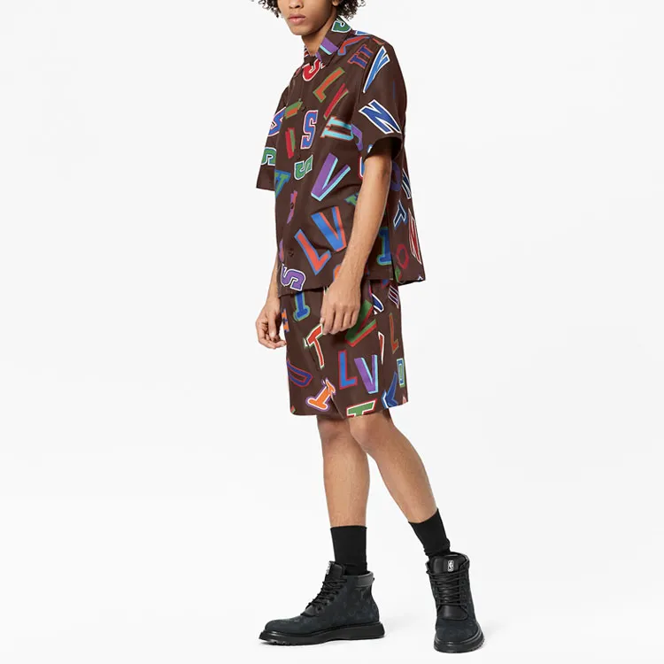 LOUIS VUITTON x NBA Shirt Men's Brown-1