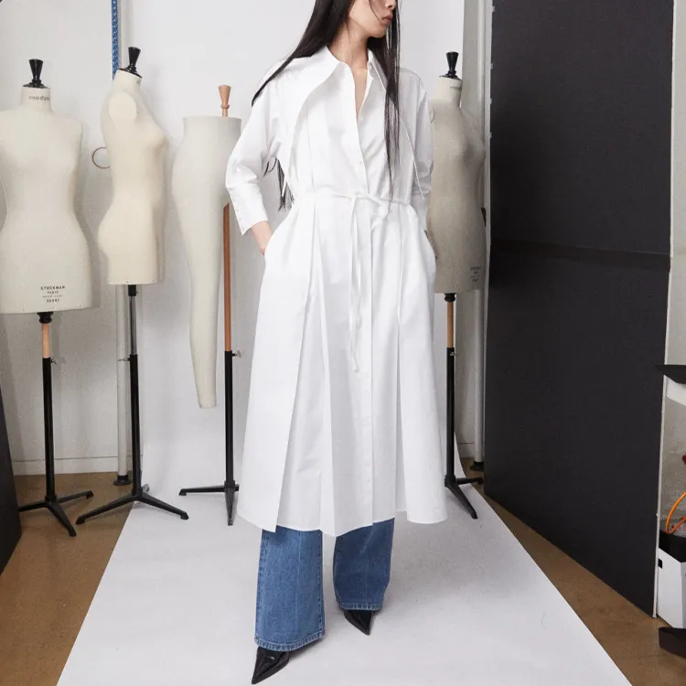 KIMHEKIM Long-Sleeved Dresses Women's White-2