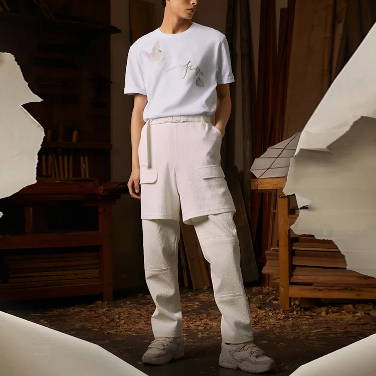 LiNing Skateboard T-Shirt Unisex Standard White-3