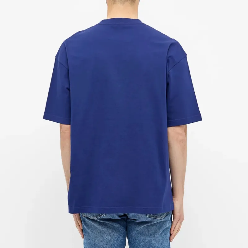Balenciaga T Shirt Loose Fit Style Men's Blue-2