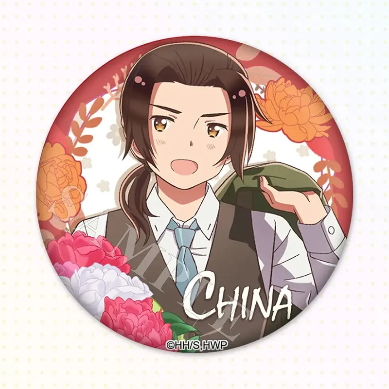 Xhdm Black Toweria, Wang Yao & Honda Kiku & Ludwig, Flower Collection, Badge IP Merch-4