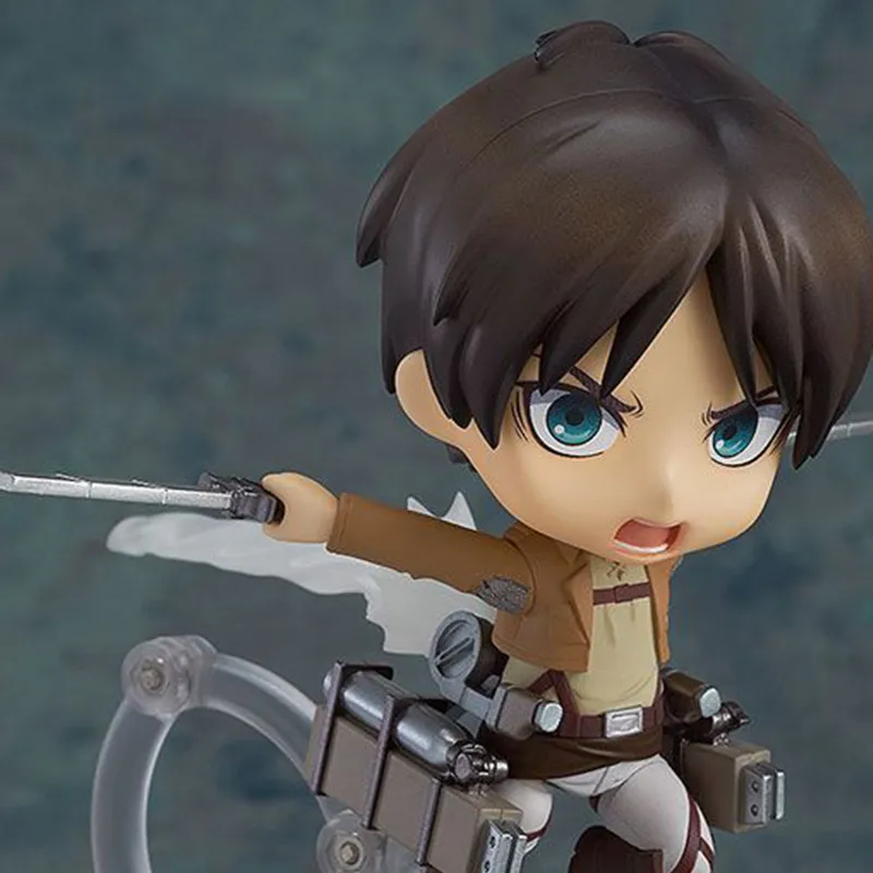 GSC Clay Figure No. 375 Attack On Titan Eren Yeager Reissued Version Chibi Figures 10cm-3
