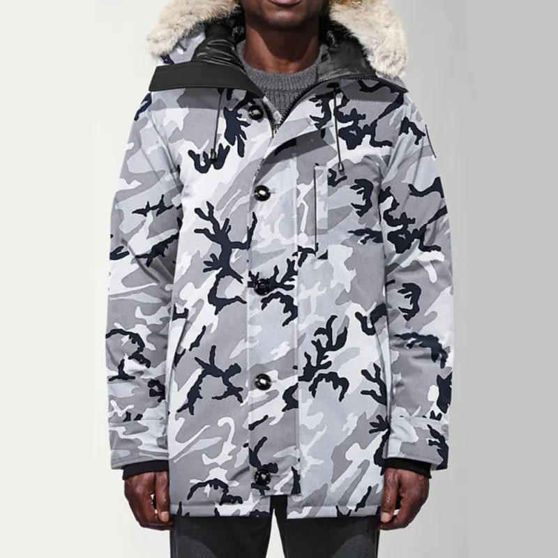 Canada Goose Down Jacket Men's Gray Camouflage-1