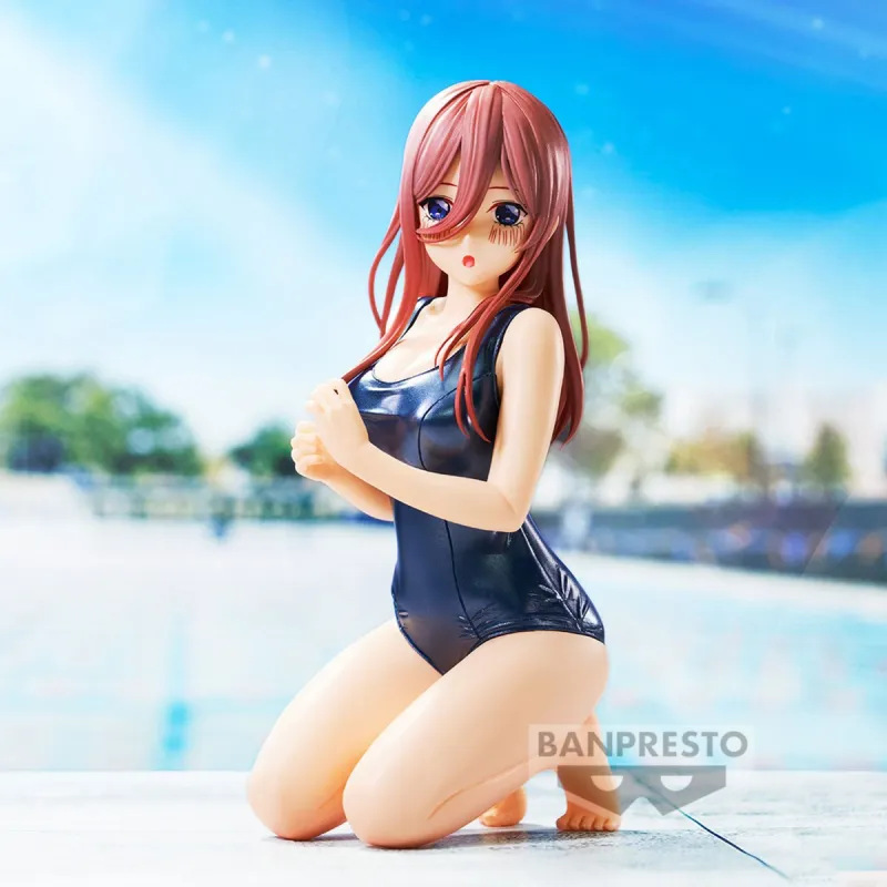 BANPRESTO Miku Nakano Celestial Vivi Movie, The Quintessential Quintuplets, School Swimsuit Bonus Gifts-2