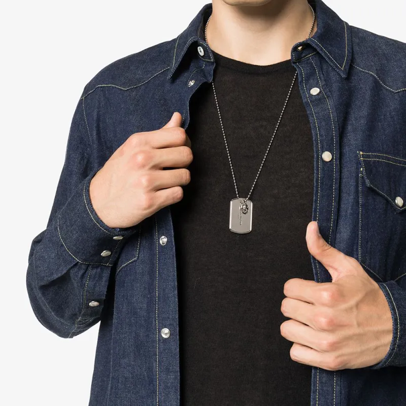 Alexander McQueen Necklaces Men Silver-2
