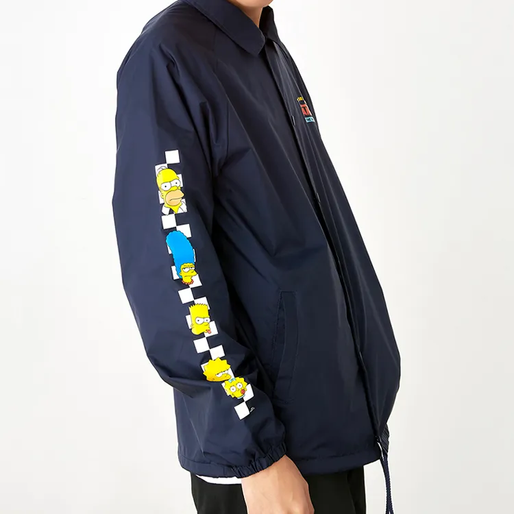 Vans Jackets Men Navy Blue-2
