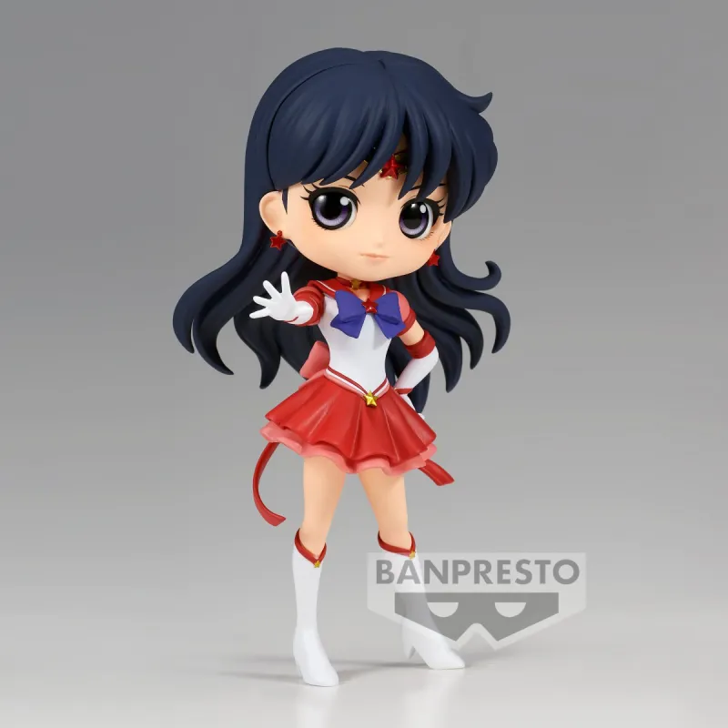 BANPRESTO Qposket Collection Sailor Moon Cosmos Timeless Sailor Mars Version A Chibi Figures 14cm-1