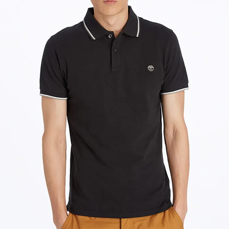 Timberland Polo Shirts Men Black-2