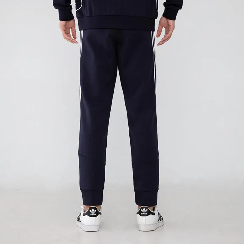 Adidas Knitted Sweatpants Men Navy Blue-3