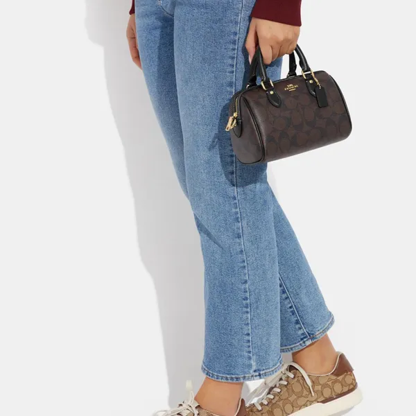 COACH Mini Rowan Crossbody In Signature Canvas-3