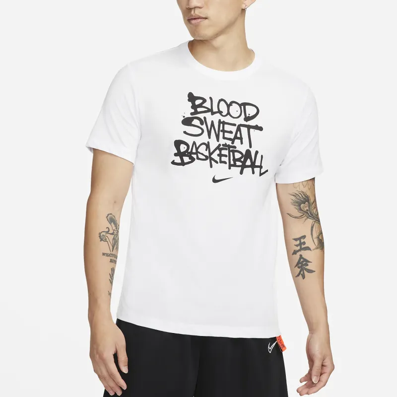 Nike T Shirts Men White-3