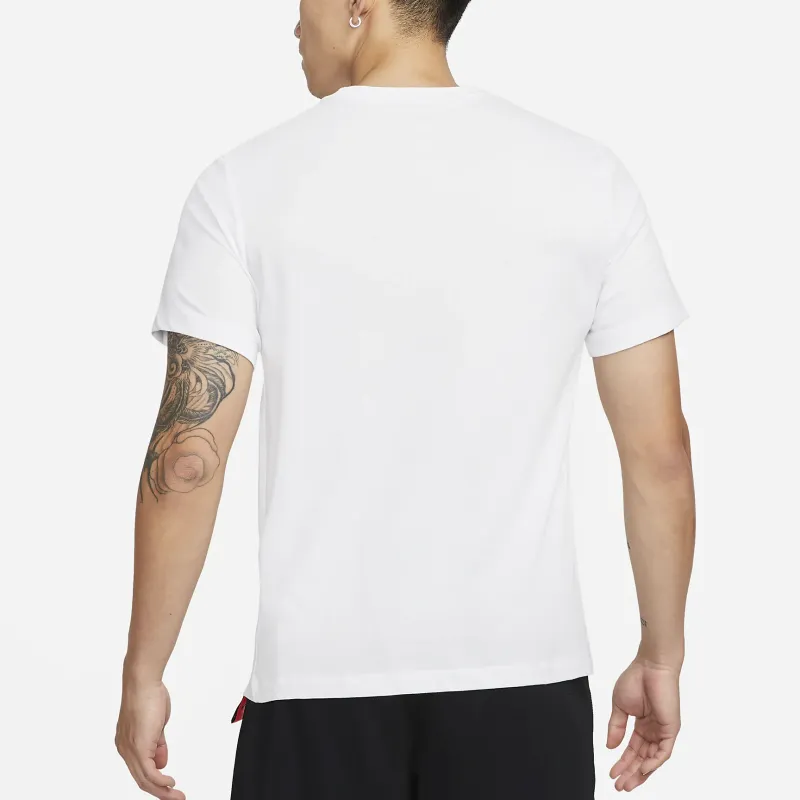 Nike T Shirts Men White-2