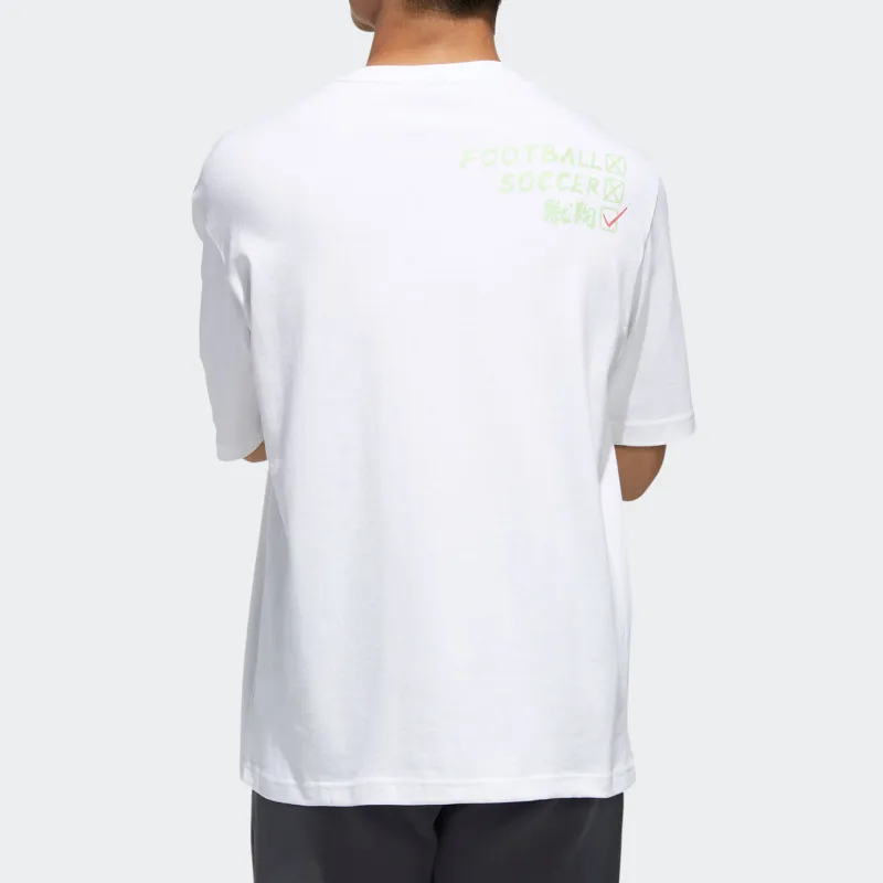 Adidas T Shirts Men White-1
