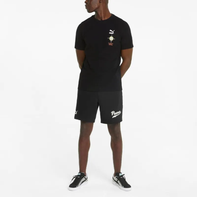 PUMA Classic Coaches Casual Shorts Men Black-4