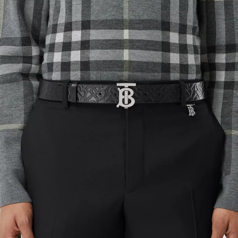 Burberry Leather Belts Men-3