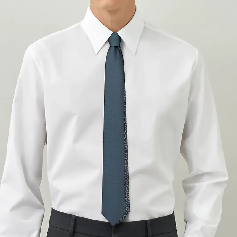 HERMES Maillons Ties Men Gray/Light Gray-3