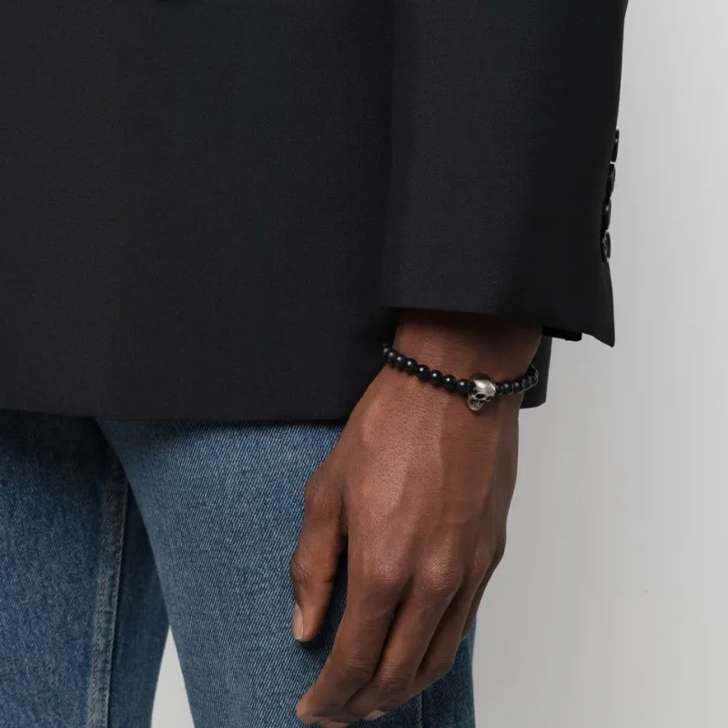 Alexander McQueen Skull Beaded Bracelet-3