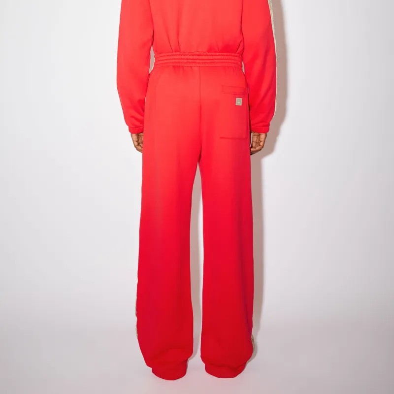Acne Studios SS22 Knitted Sweatpants Unisex Red-2