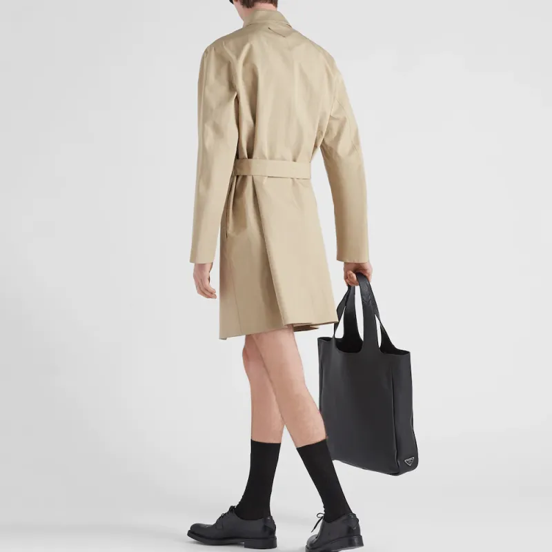 PRADA Long Sleeved Belted Coat-2
