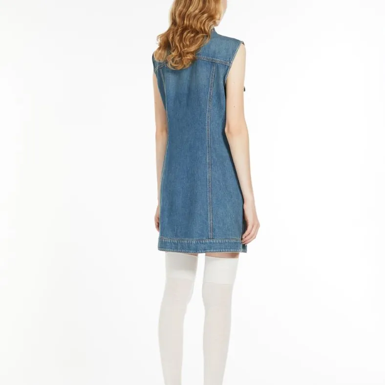 SportMax Denim Short Skirts Women's Blue-3